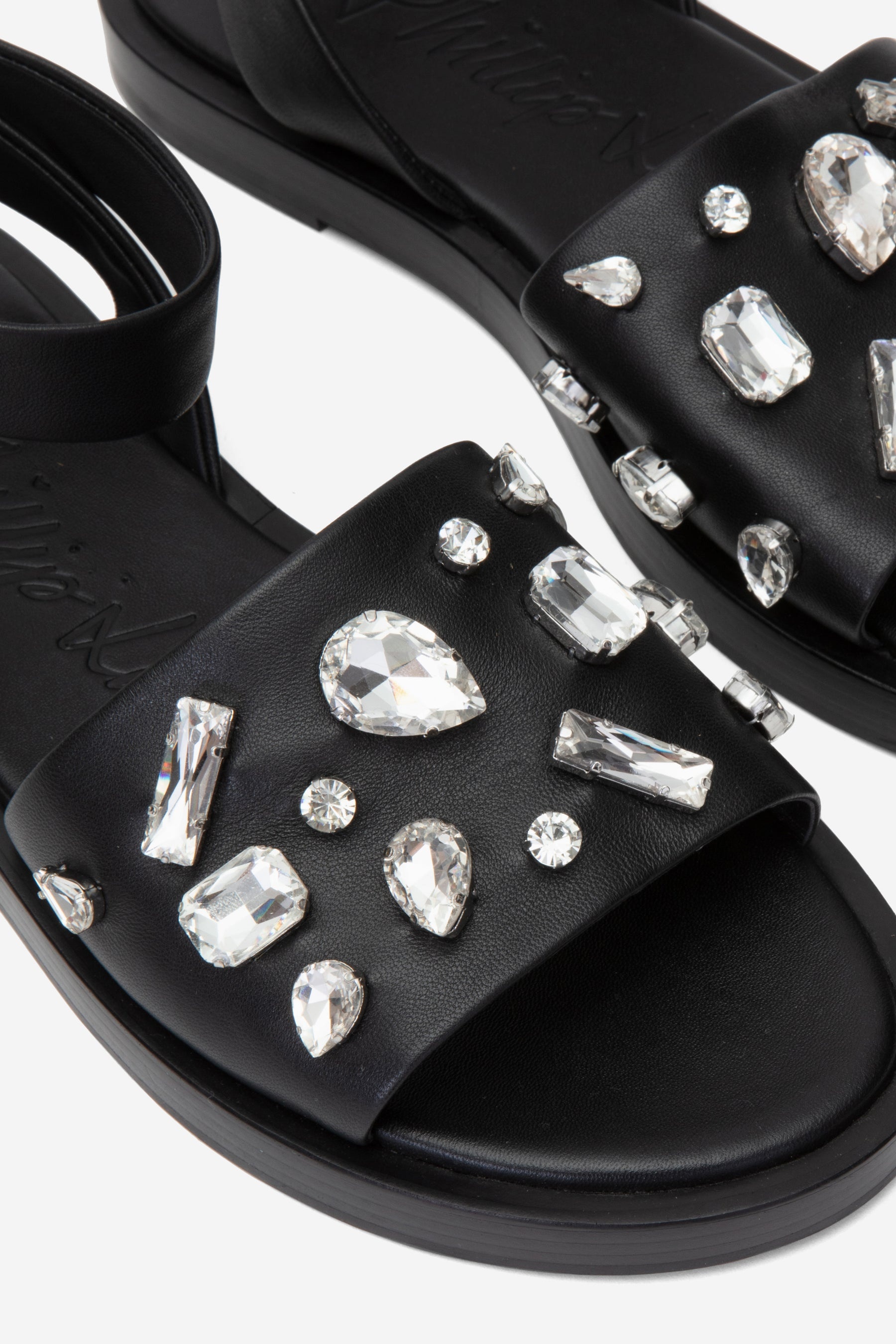 Nadine Ankle Wrap Sandal with Gem Embroidery - 2