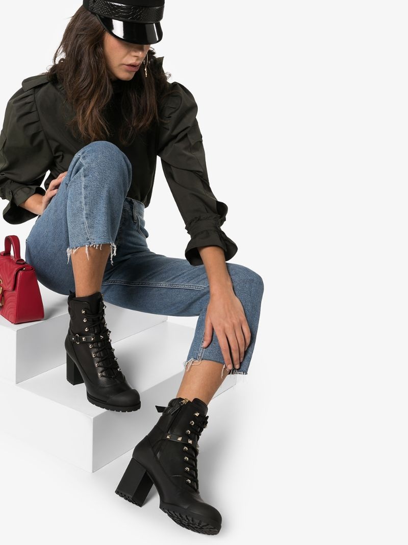 Rockstud 80mm chunky boots - 2