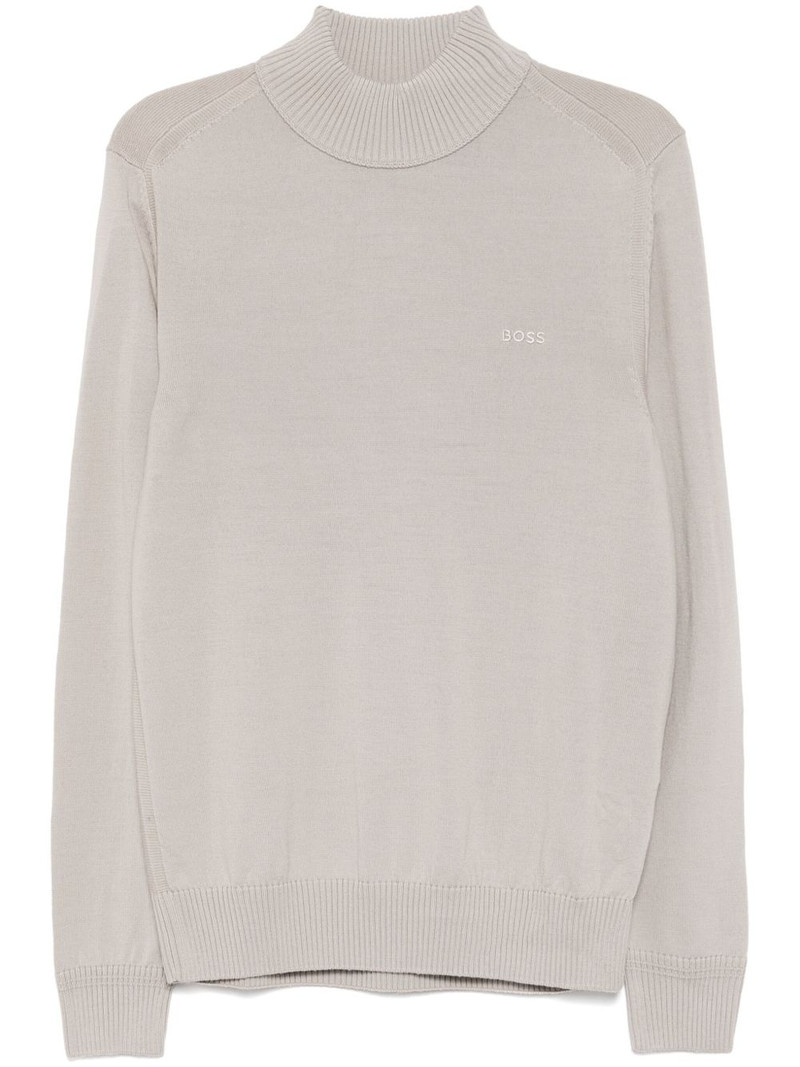 logo-embroidered jumper 1