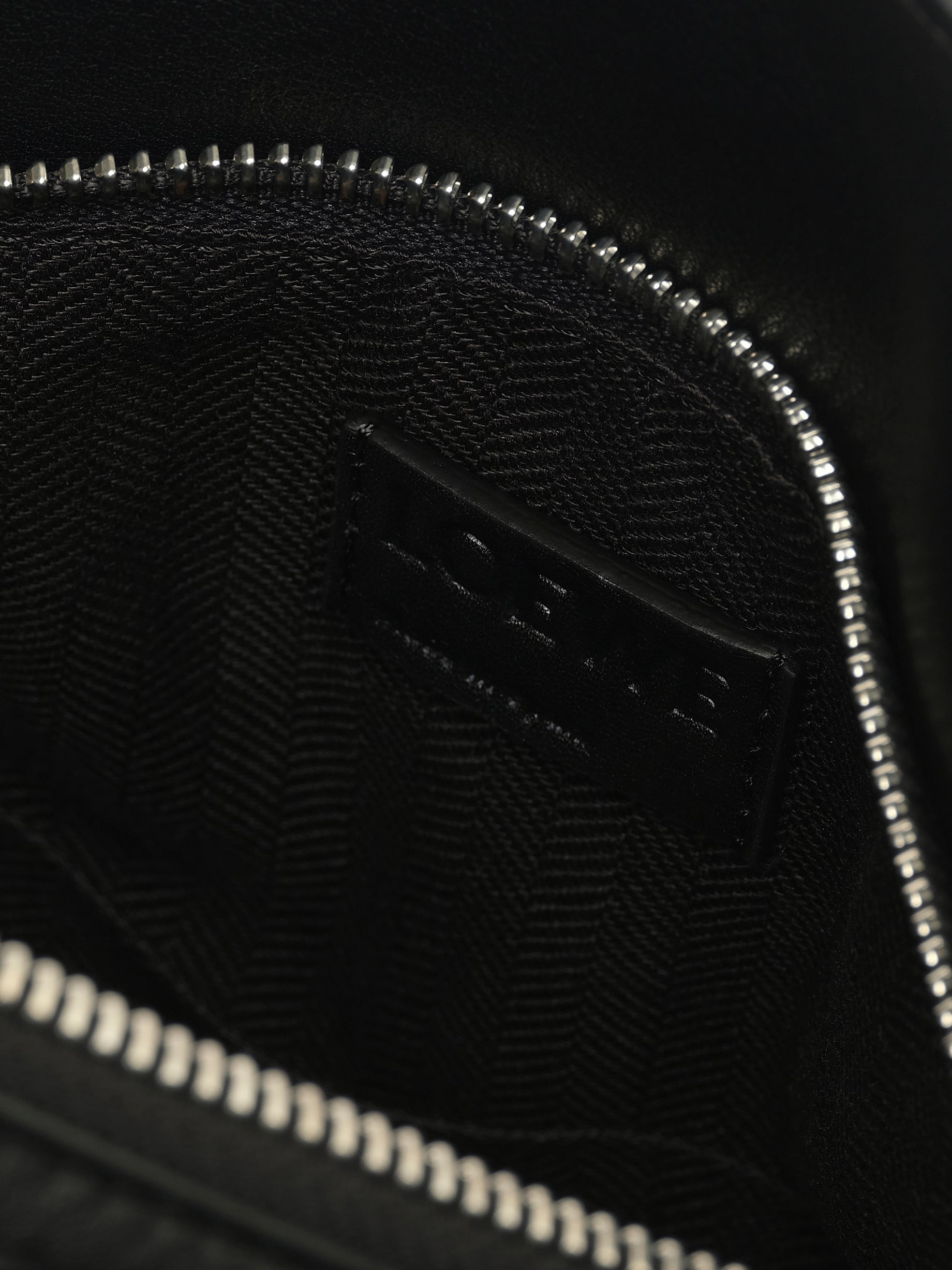 Puzzle Edge Small Bumbag in Black - 3