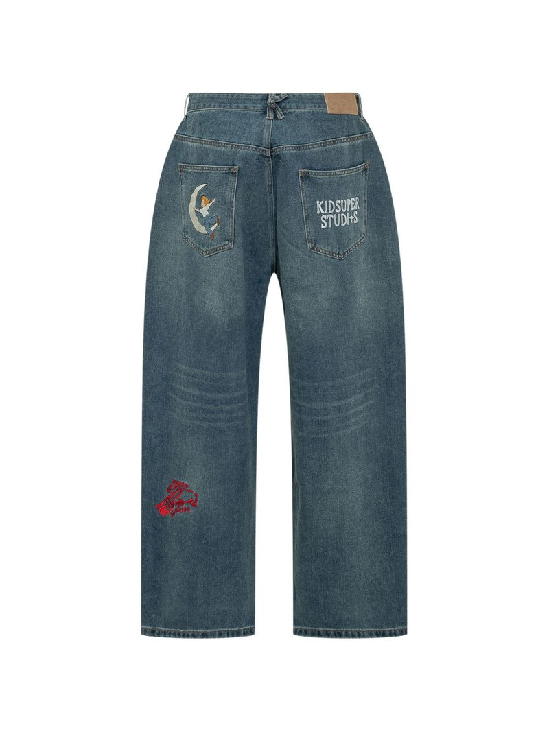 KidSuper embroidery jeans outlook
