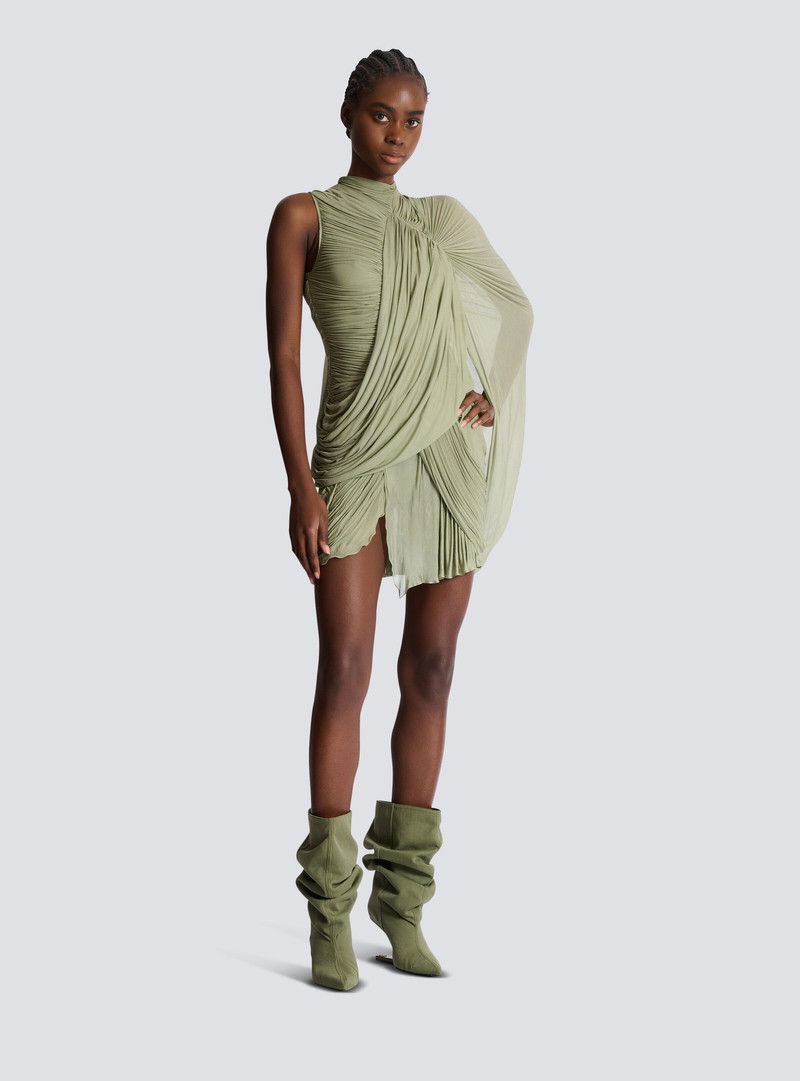 Draped flowing jersey dress 3