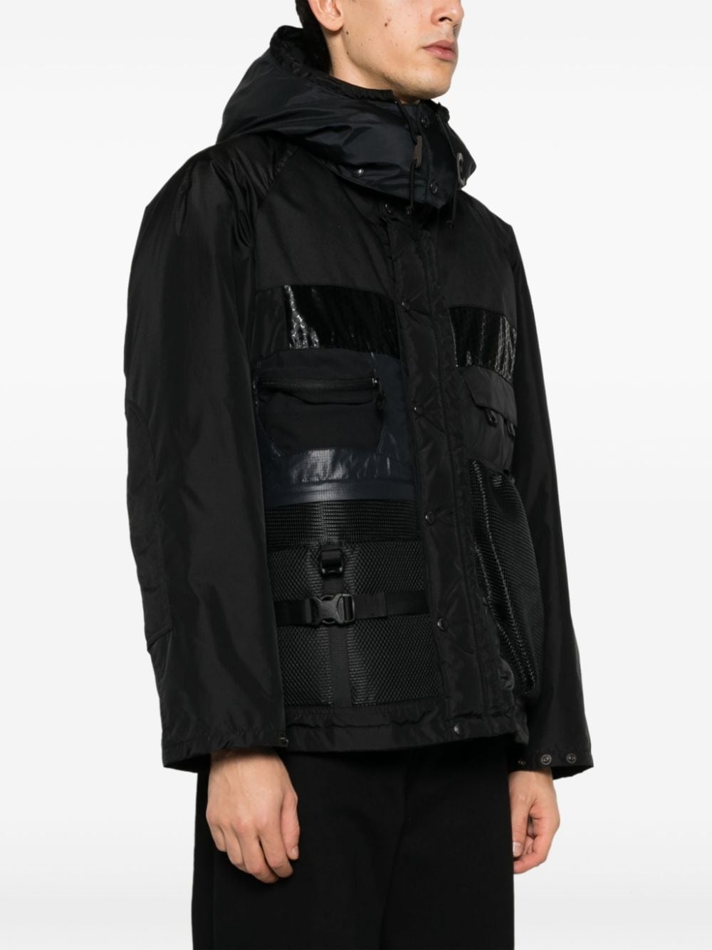 panelled padded jacket - 3