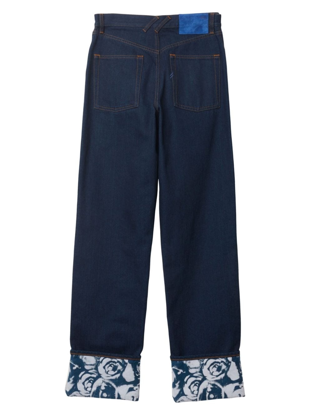 logo-patch straight-leg jeans - 6
