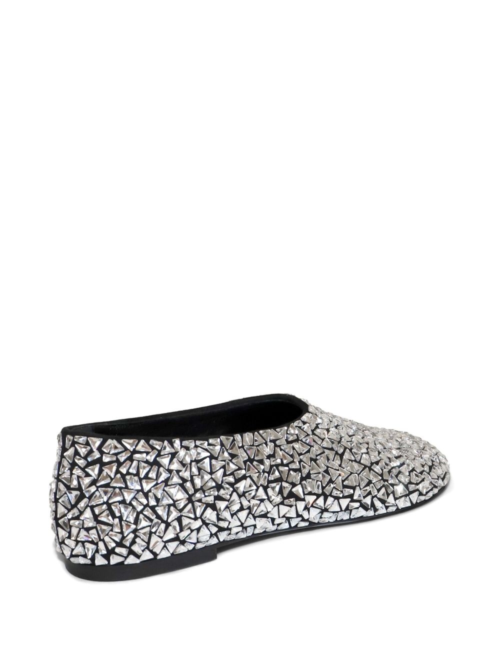crystal-embellished ballerina shoes - 3