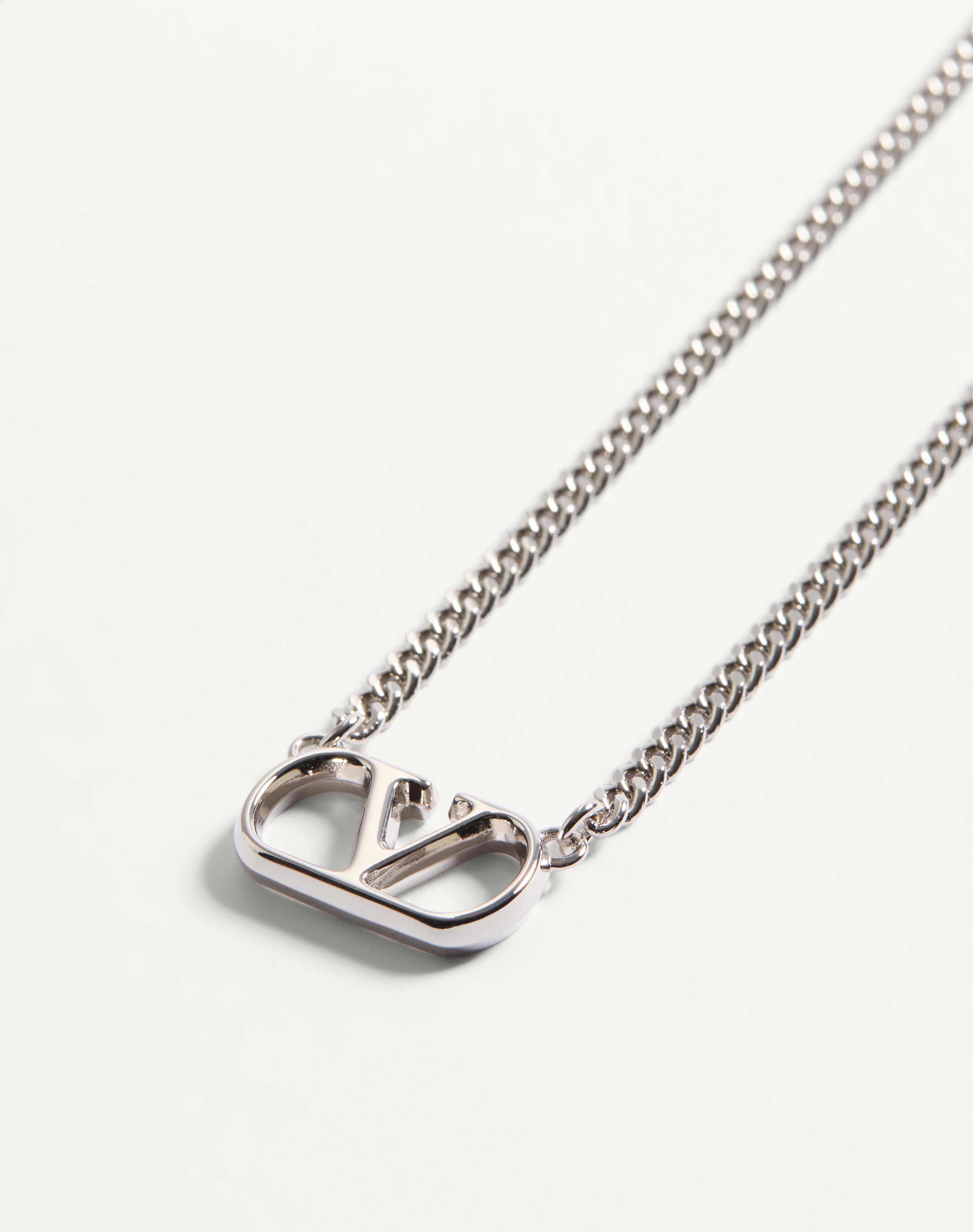 VALENTINO GARAVANI VLOGO SIGNATURE METAL NECKLACE - 4