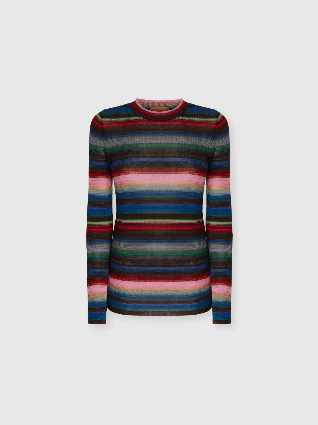 Striped crew neck sweater - 1
