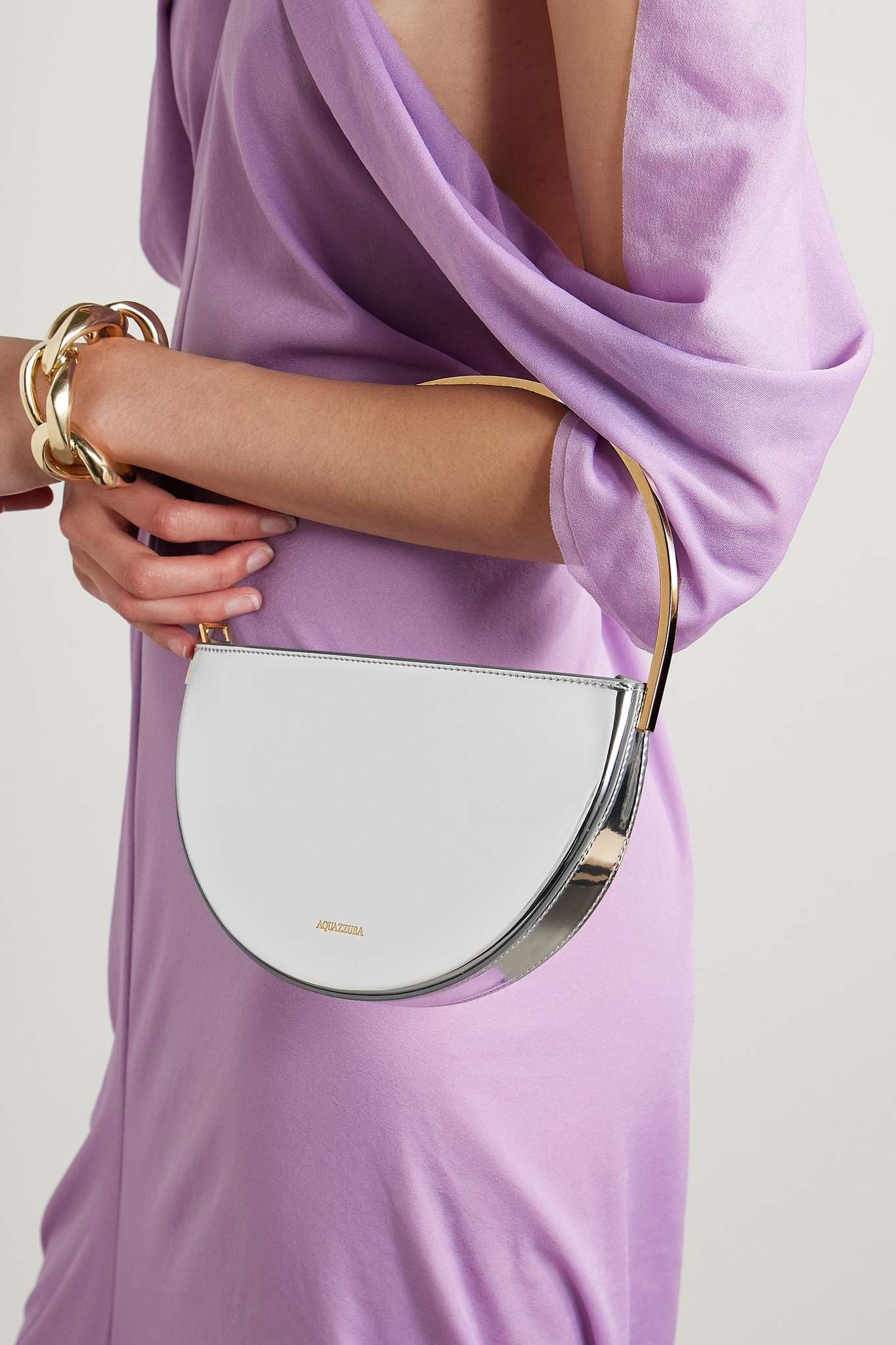 Purist mirrored-leather shoulder bag - 2