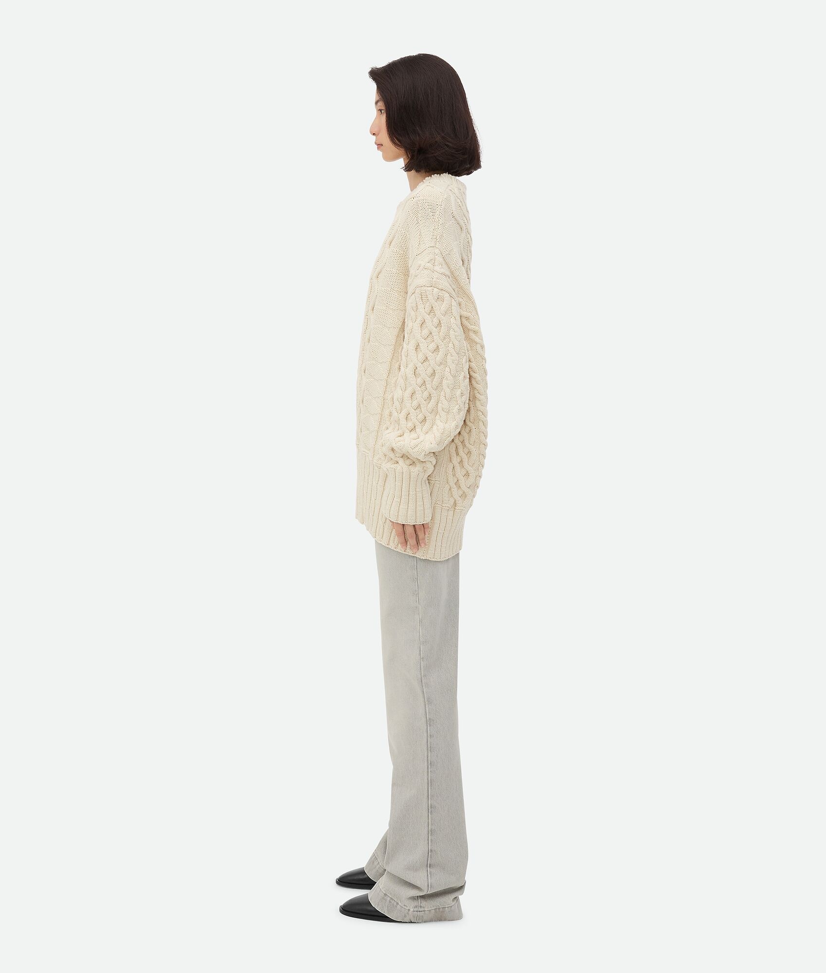 Aran Cable Wool Jumper - 2