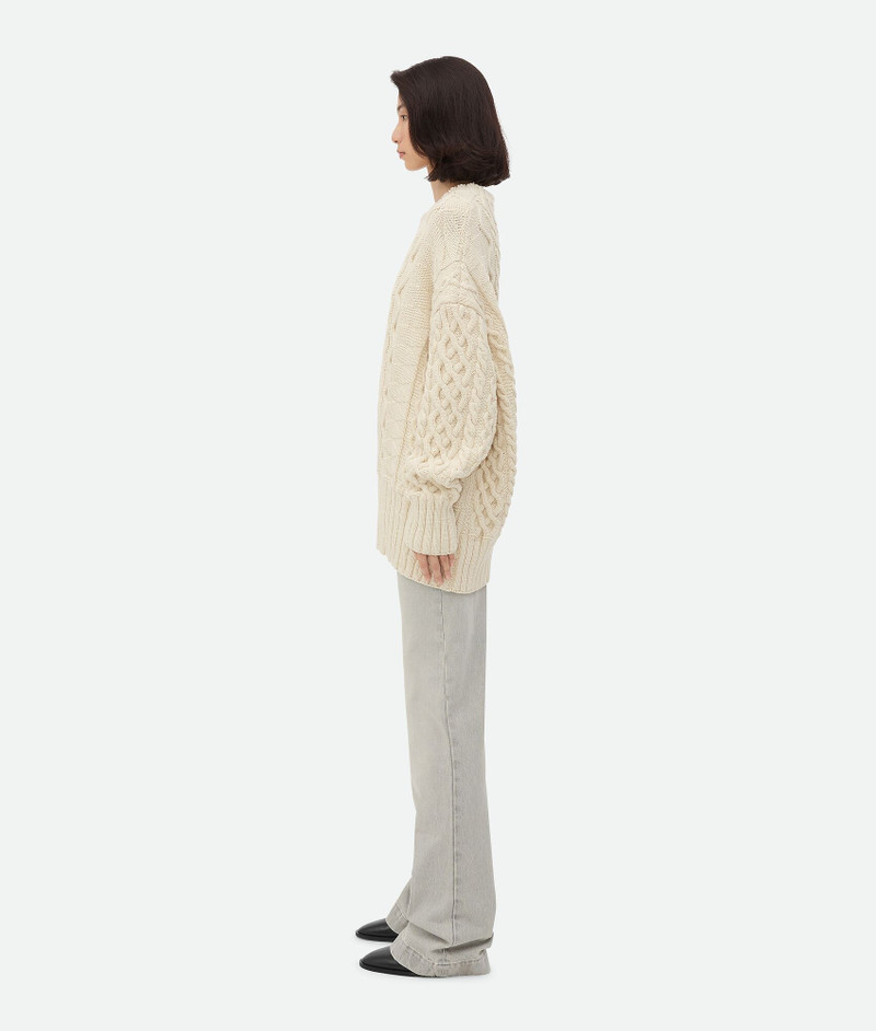 Bottega Veneta Aran Cable Wool Jumper outlook