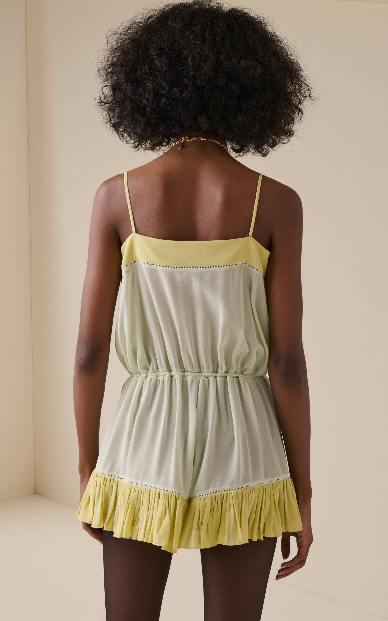 Organic Silk Romper green - 4