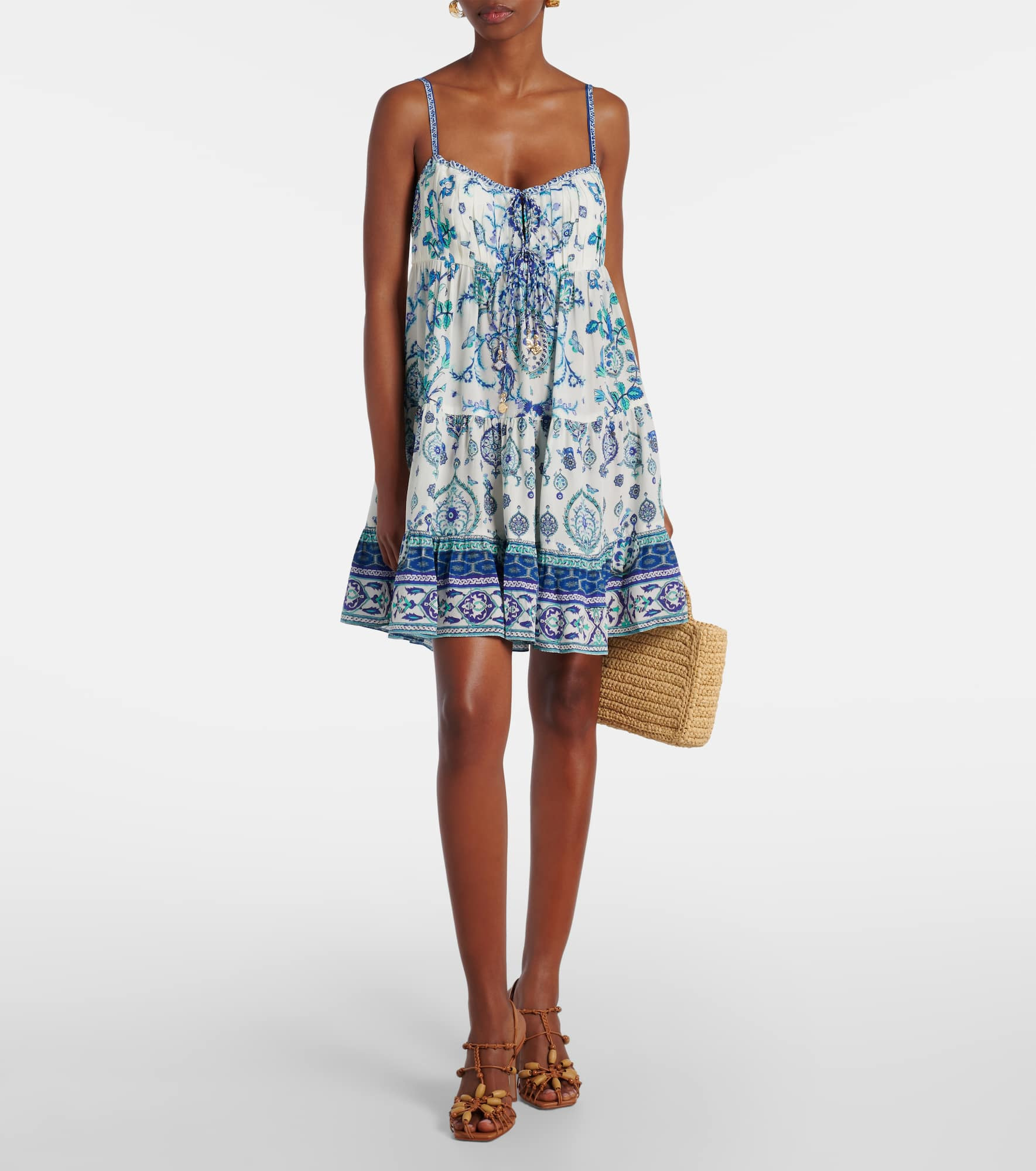 Isnik Lullaby printed silk minidress - 2