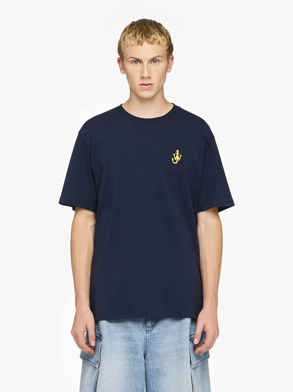 T-SHIRT WITH ANCHOR EMBROIDERY - 2
