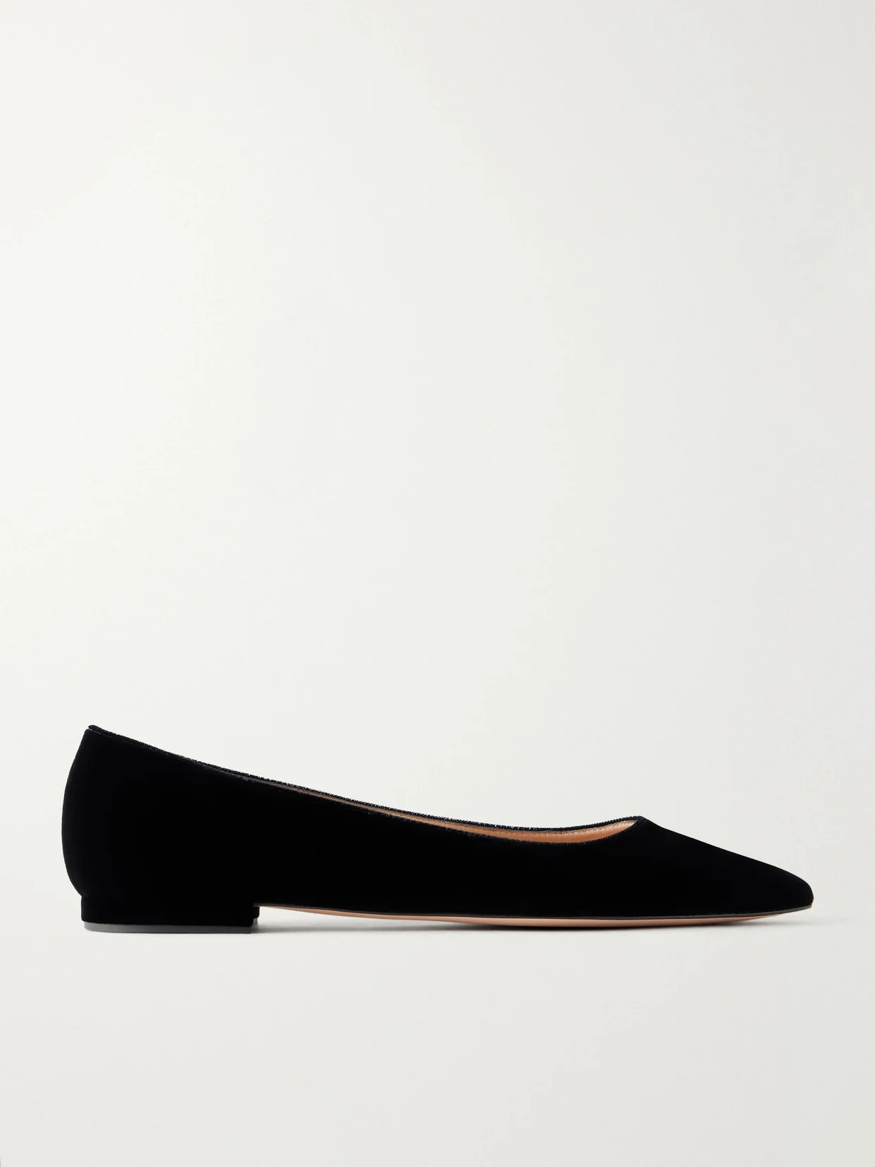 Gianvito Velvet Ballet Flats - 1