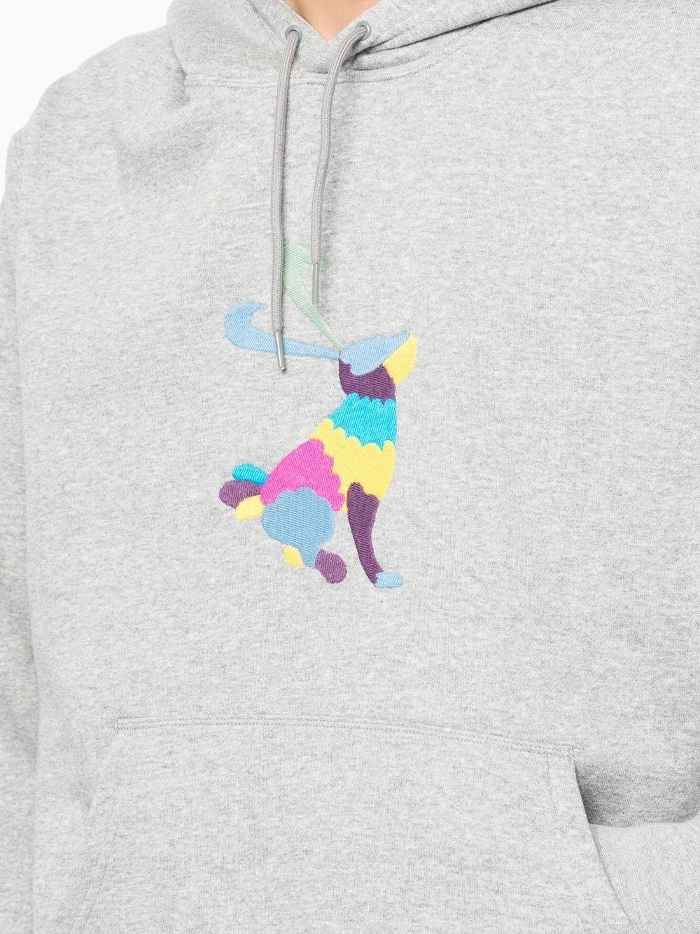 graphic-embroidery hoodie - 5