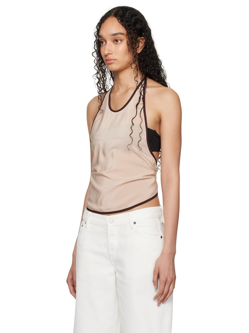 BASERANGE SSENSE Exclusive Pink Apron Wrap Top outlook
