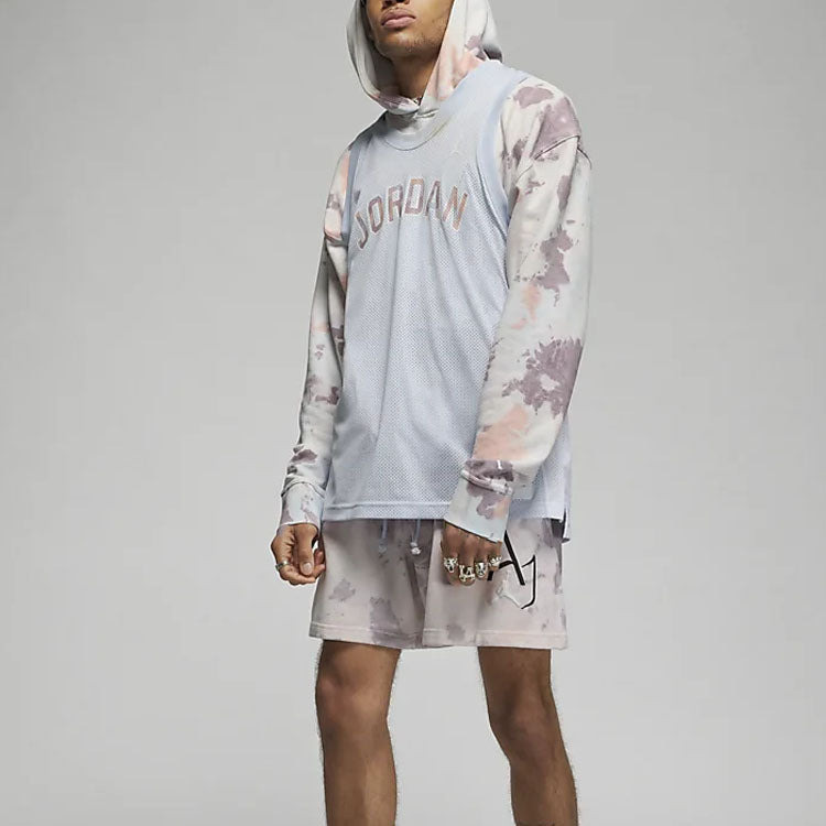 Men's Air Jordan Sport DNA Kangaroo Pocket Tie Dye Logo Pink Purple DM1410-501 - 3