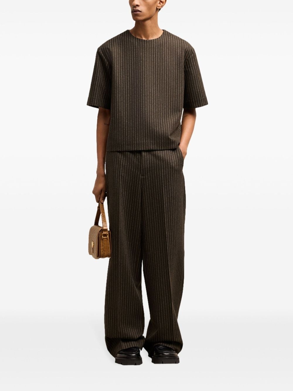 striped wool top - 2
