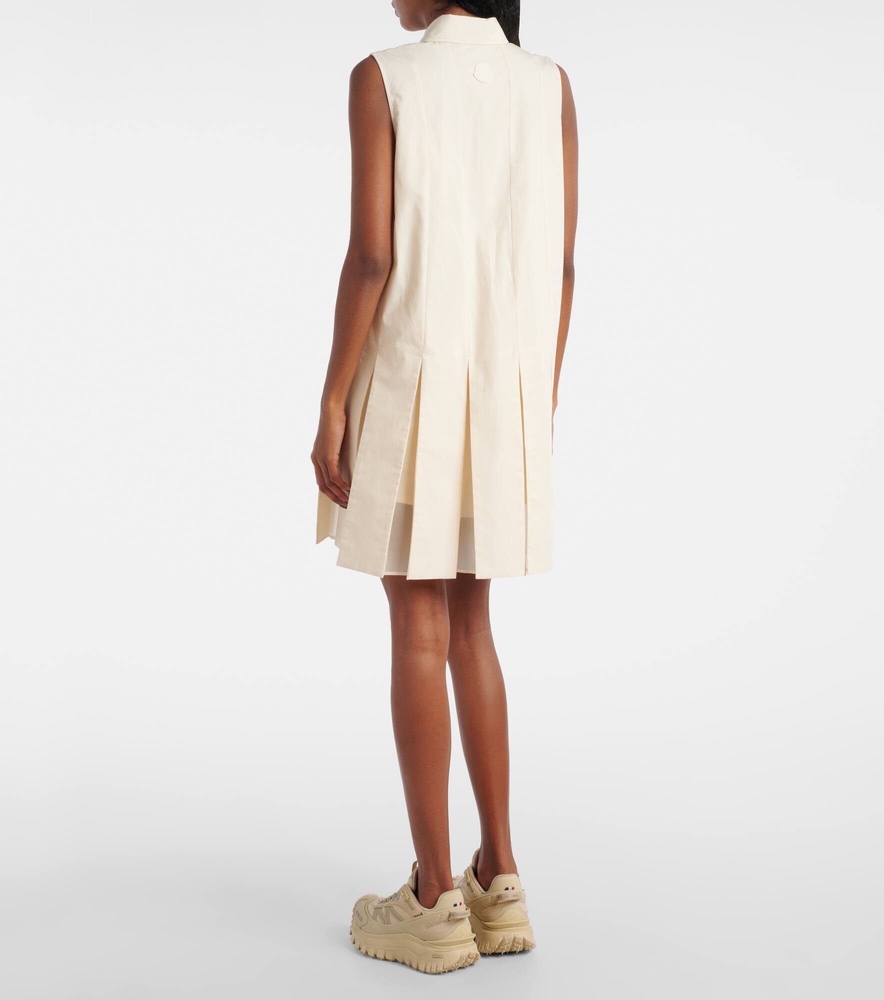 Cotton poplin and silk shirt dress - 3