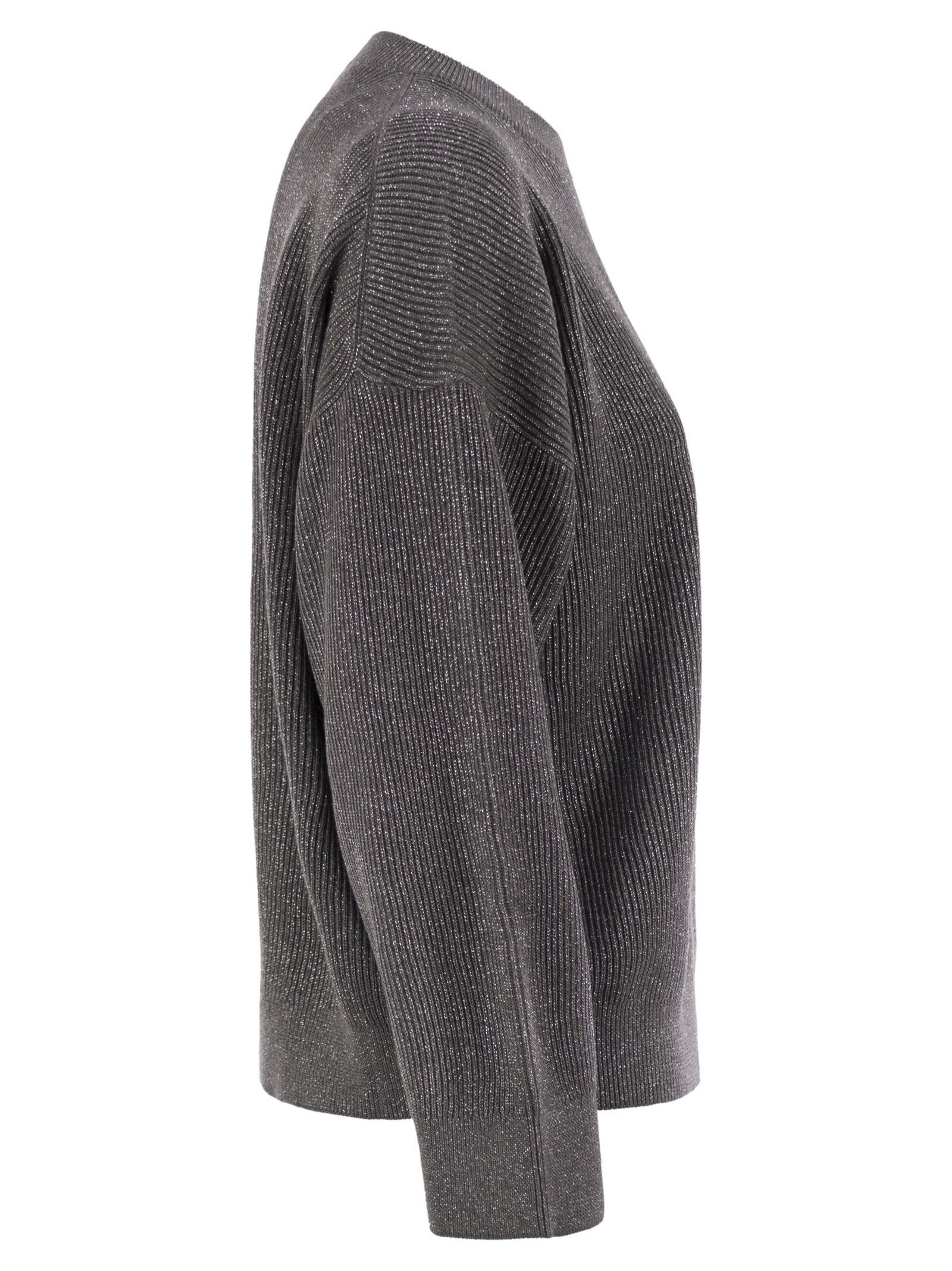 Brunello Cucinelli Women Cotton And Viscose Rib Sweater - 3