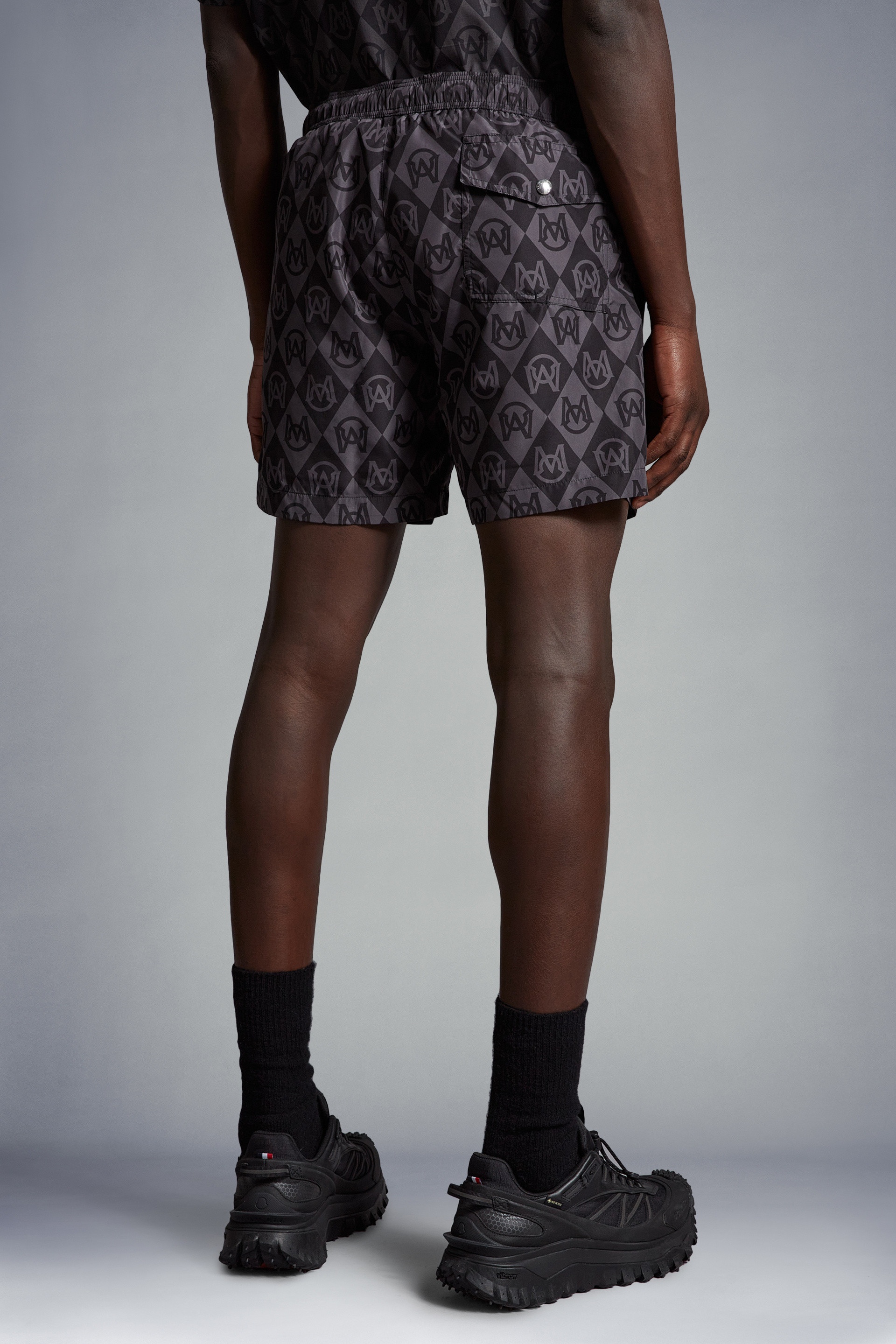 Monogram Print Swim Shorts - 5