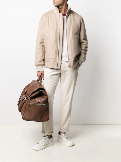 Brunello Cucinelli cashmere bomber jacket outlook