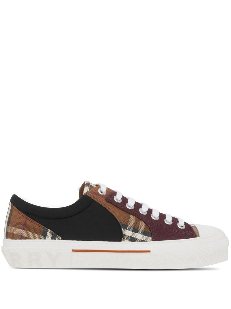 Vintage Check patchwork sneakers - 1