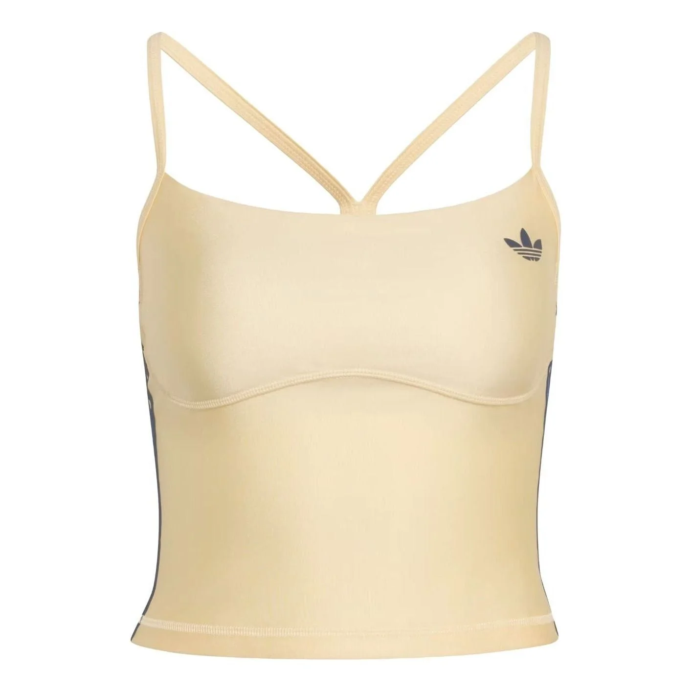 (WMNS) adidas Sport Tank Top Padded Asia Sizing 'Warm Vanilla' KT7077 - 1
