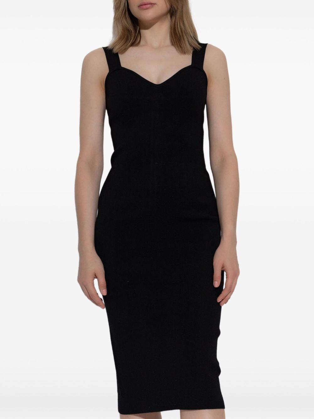 fitted midi dress - 3