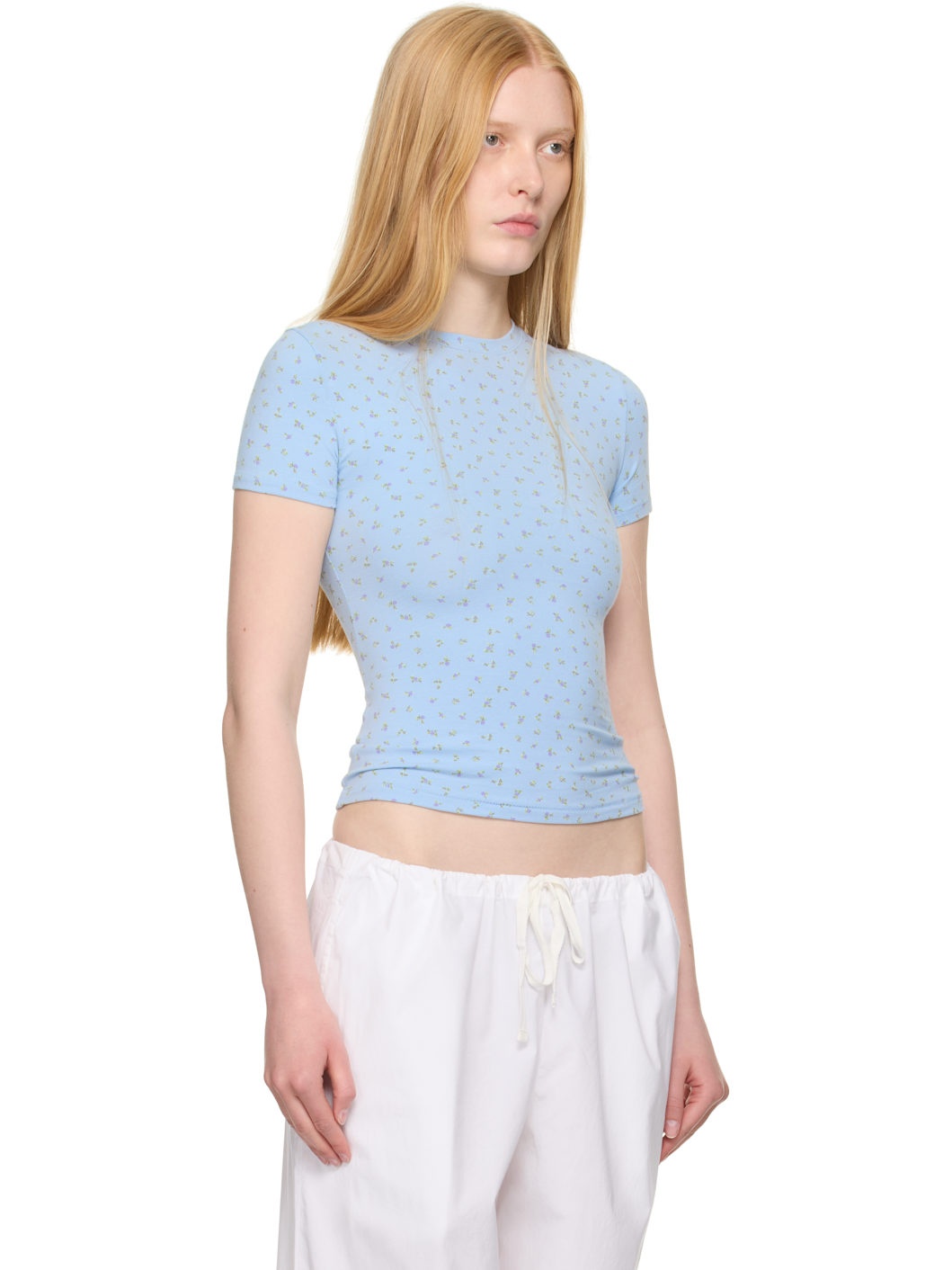 Blue Cotton Jersey T-shirt - 2