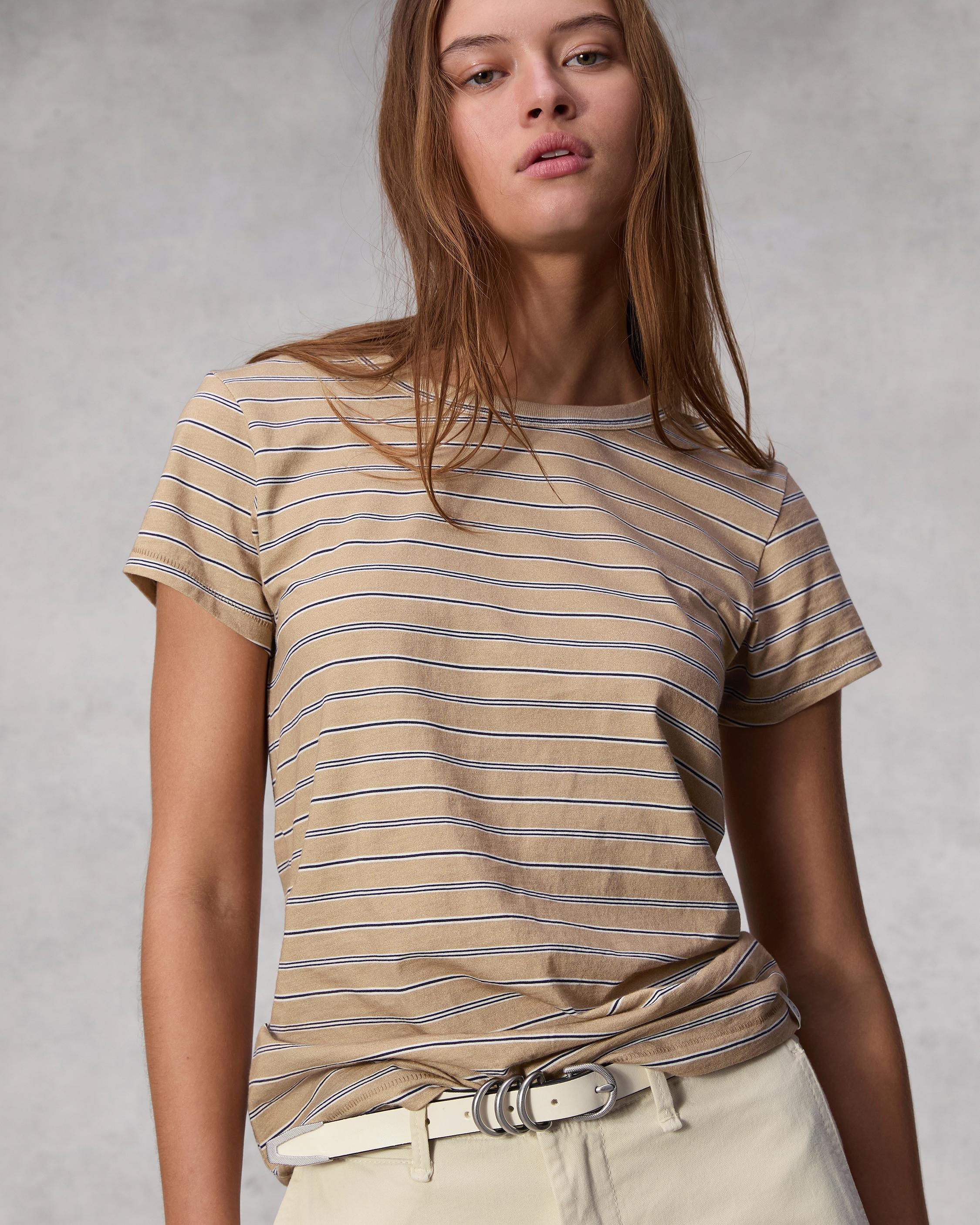 The Slub Stripe Tee
Cotton T-Shirt - 6
