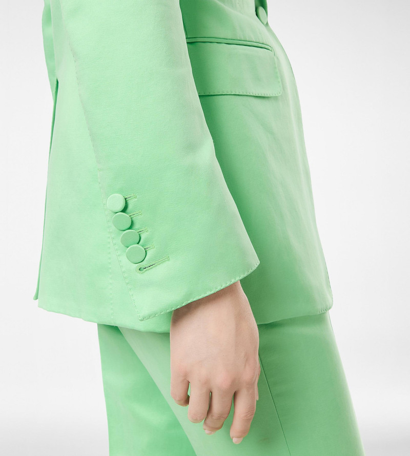 TOM FORD WASHED COTTON SILK BLEND DUCHESSE SINGLE BREASTED JACKET outlook