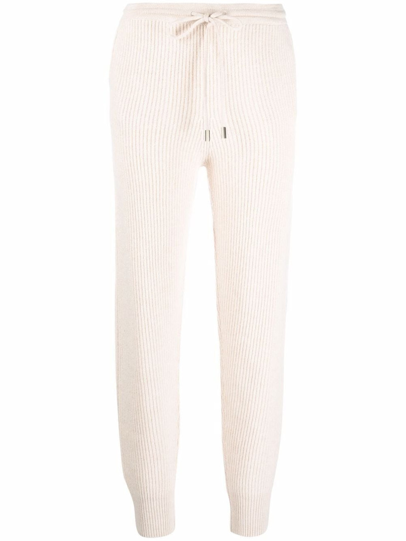 ribbed knit track pants 1