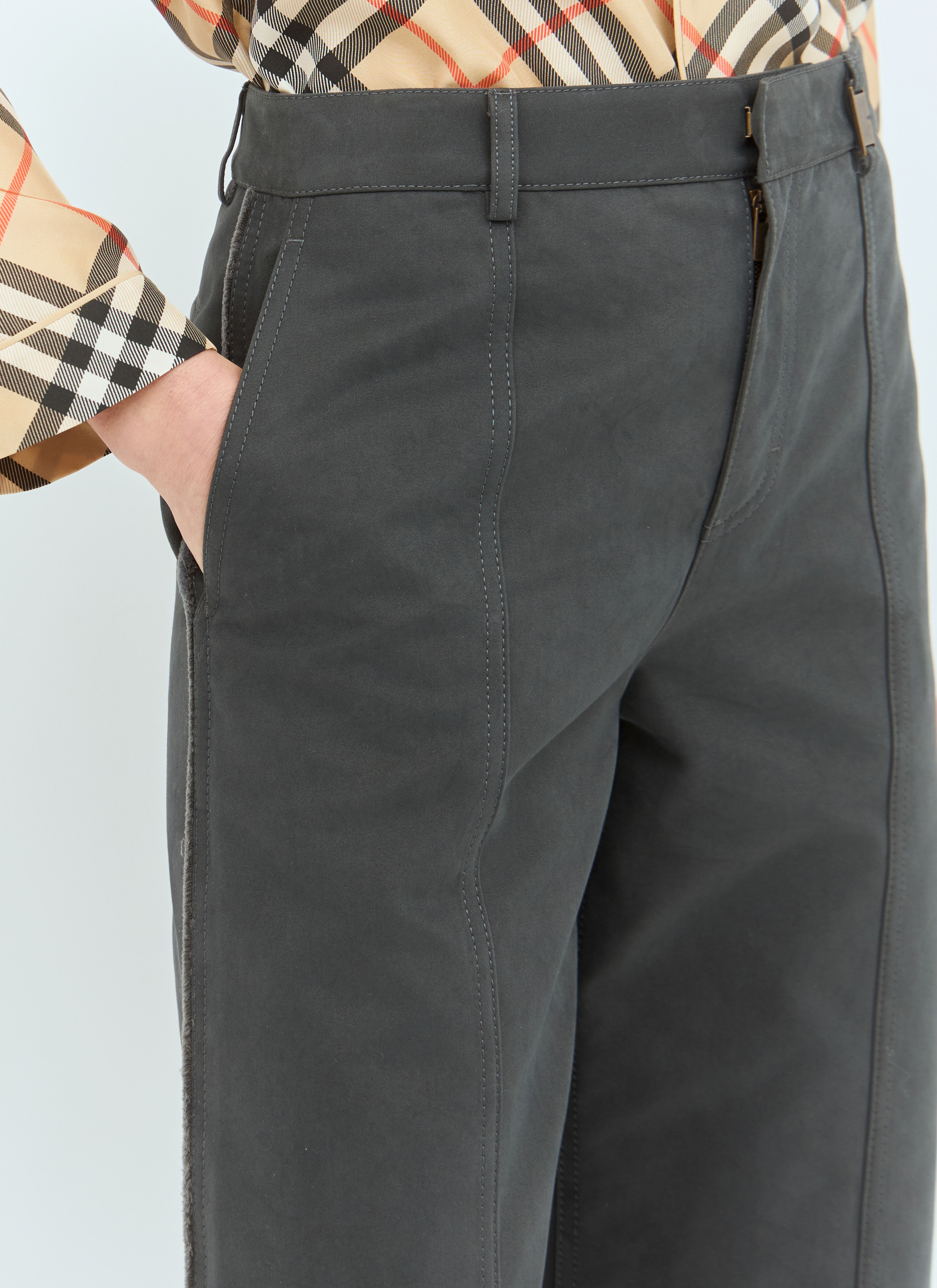 Check Cuffs Pants - 3