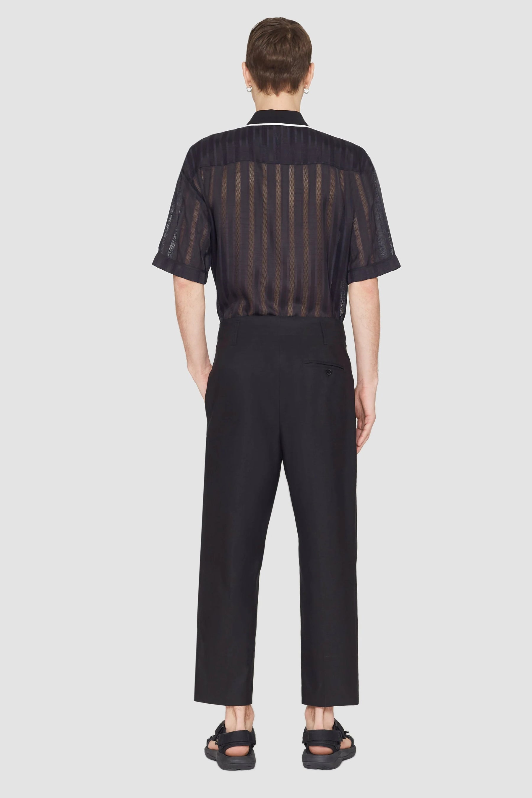 Double Pleat Tapered Trouser - 3