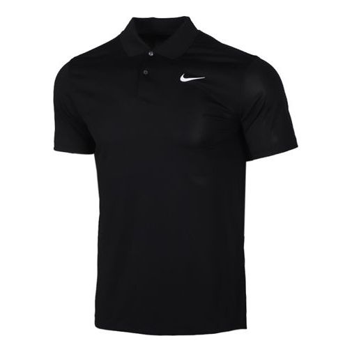 Nike Logo Quick Dry Breathable Sports Short Sleeve Polo Shirt Black BV0355-010 - 1