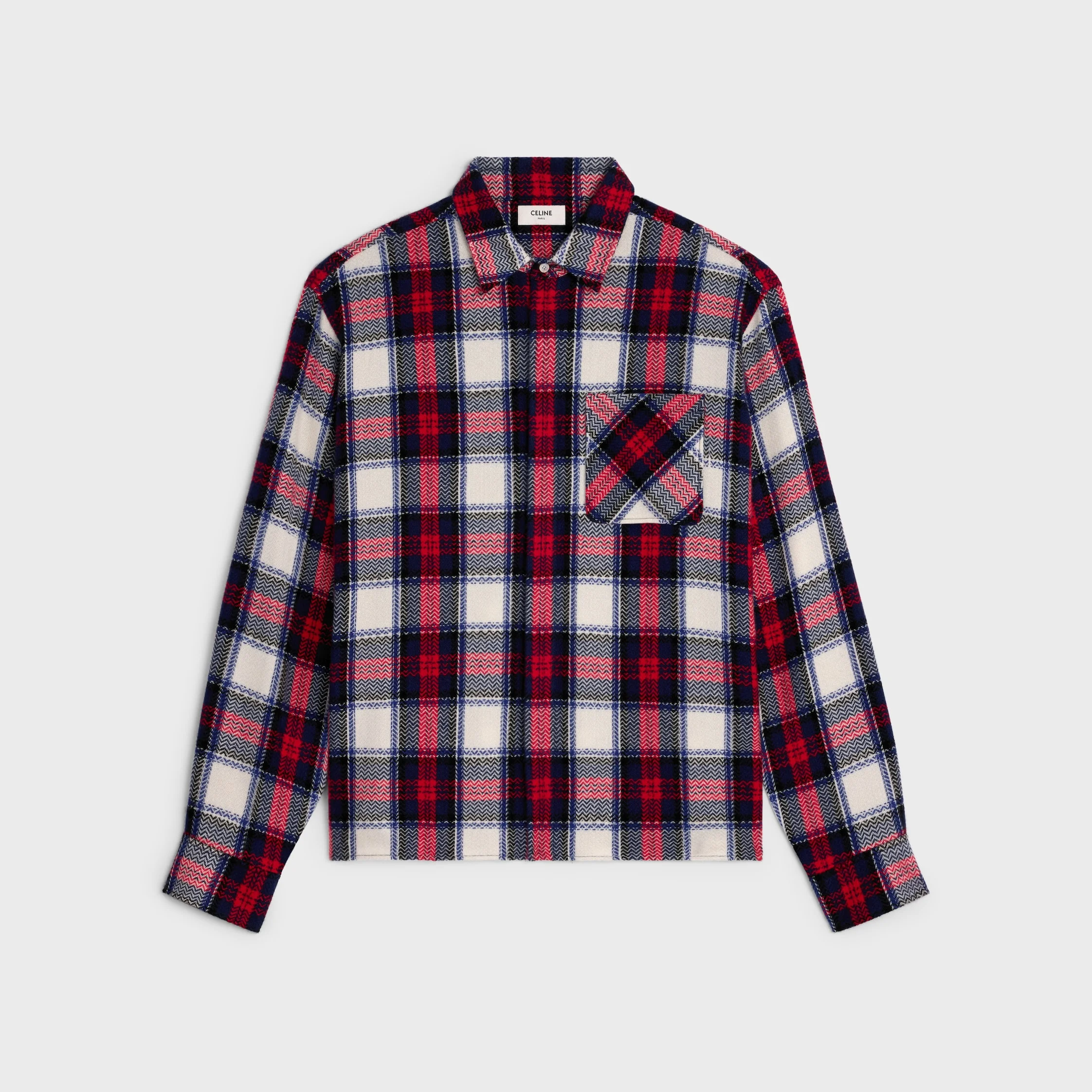 overshirt IN checked cashmere - 1