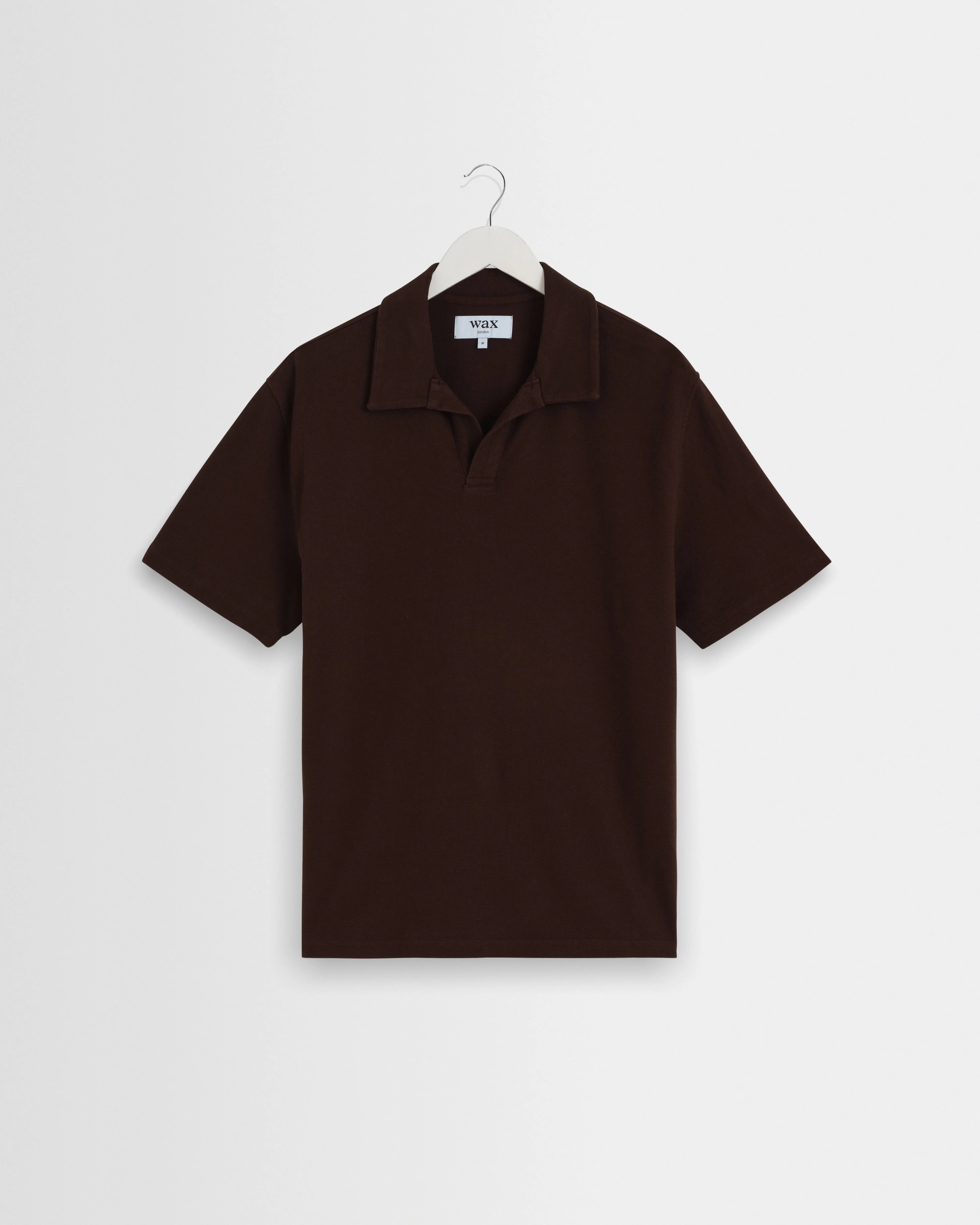 Atwood - Dark Brown Textured Organic Cotton Polo Shirt - 1