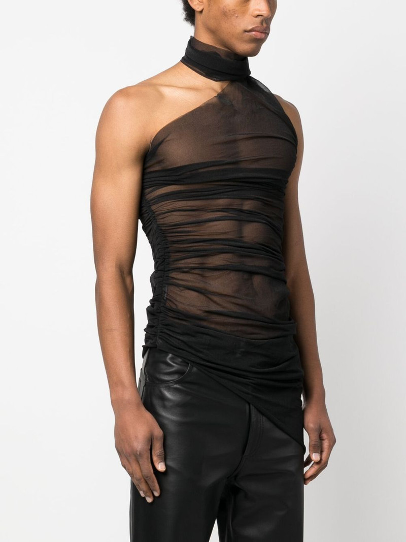 sheer asymmetric halterneck top 4
