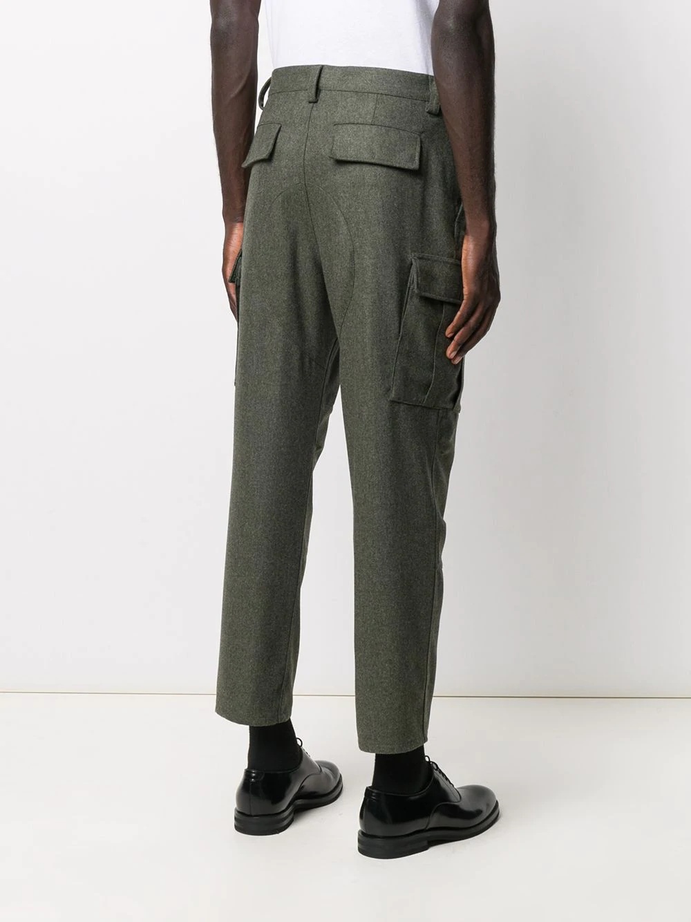 wool utility trousers - 4