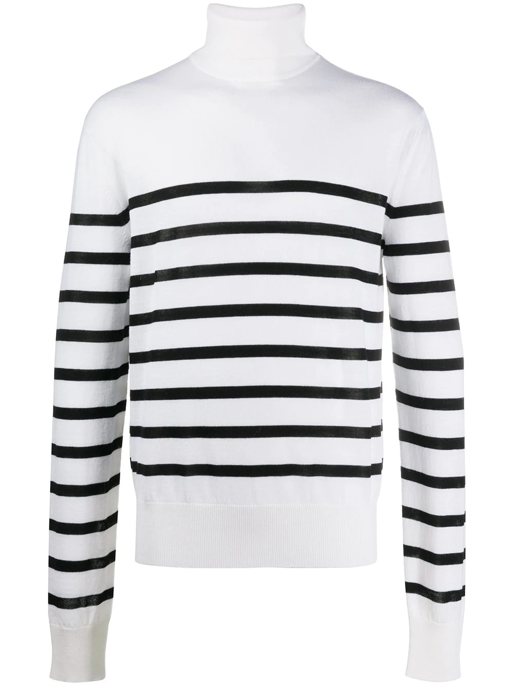 striped rollneck jumper - 1