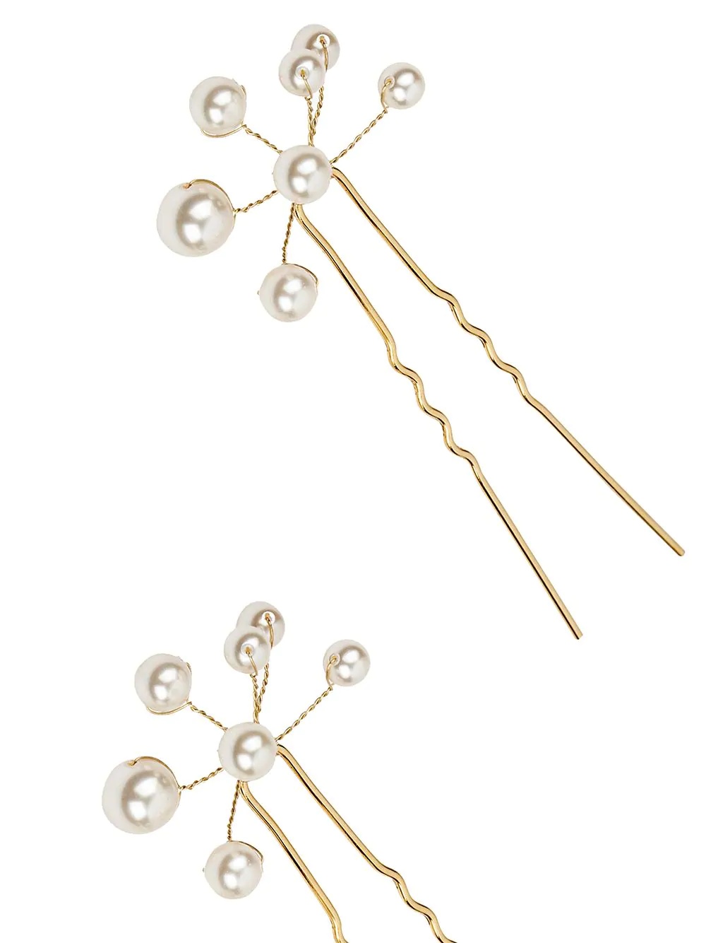 three-pack Primavera pearl-detail hairpins - 2