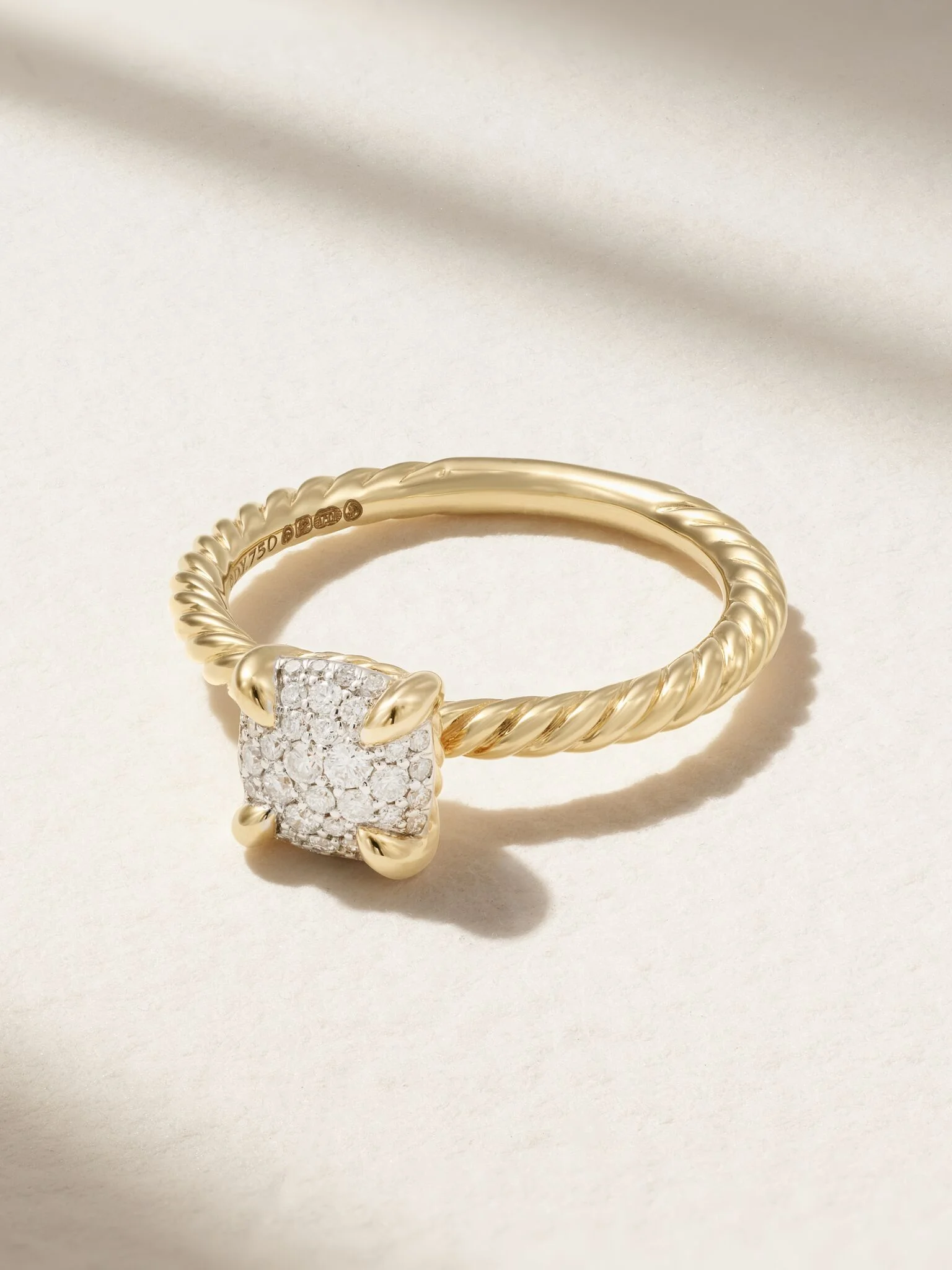 Chatelaine 18-karat gold diamond ring Gold - 1