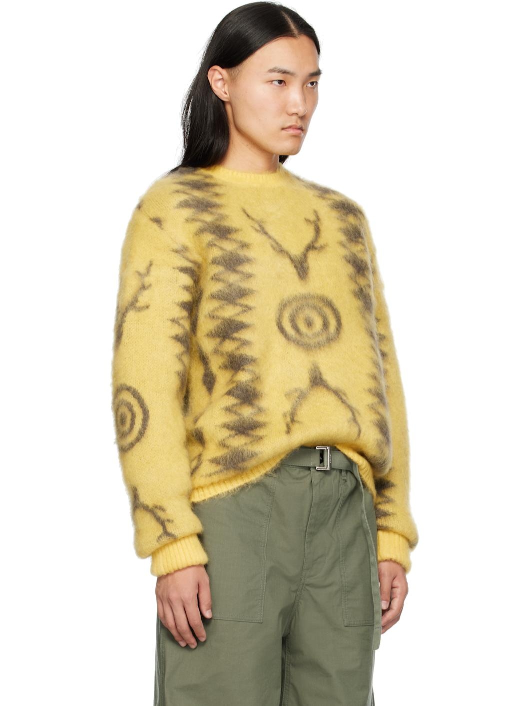 Yellow Mohair Sweater - 2