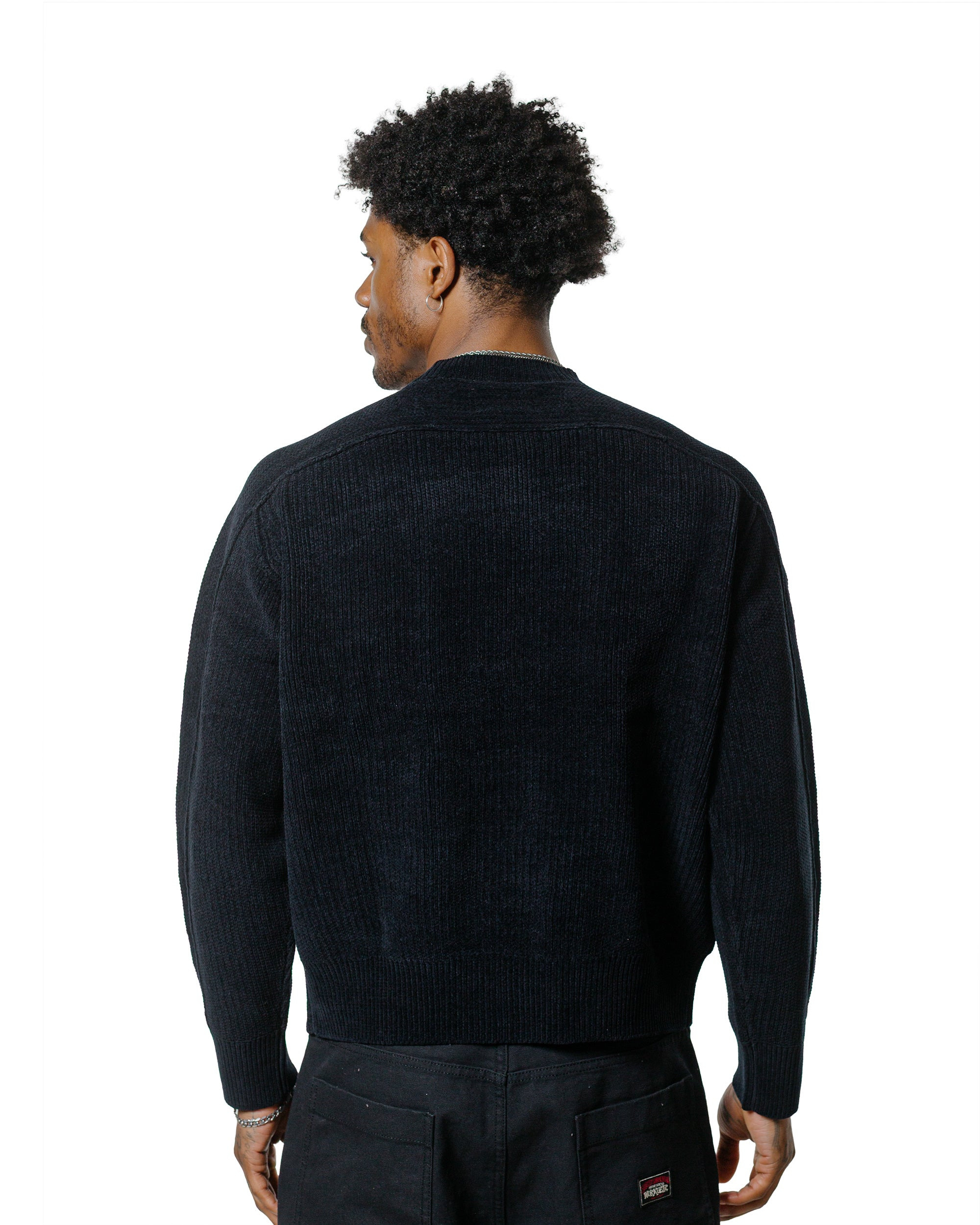 Stüssy Exposed Seam Sweater Black - 3