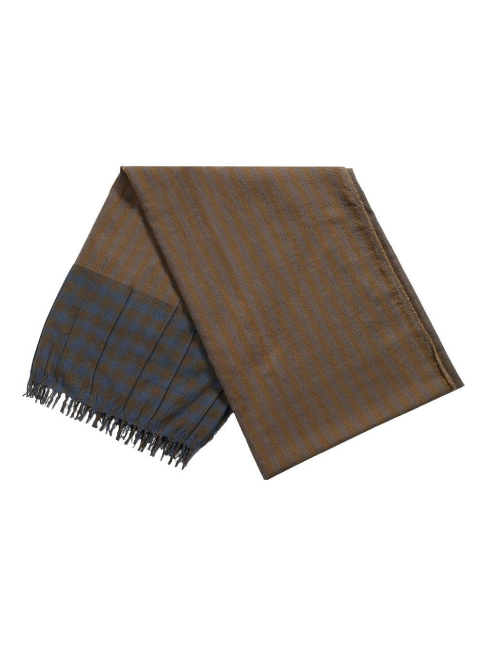 striped pleated scarf - 3