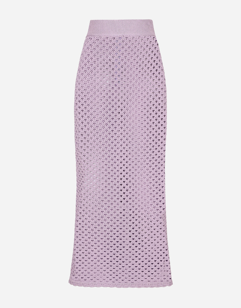 Long crochet pencil skirt 1