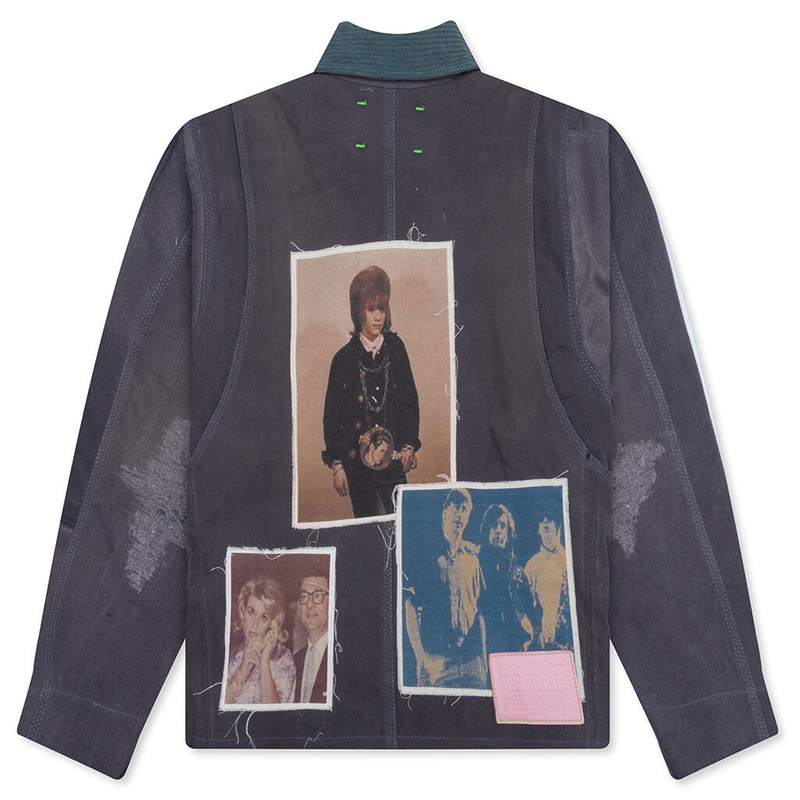 *Better With Age SCANDAL RECONSTRUCTED WORKWEAR JACKET - MULTI outlook
