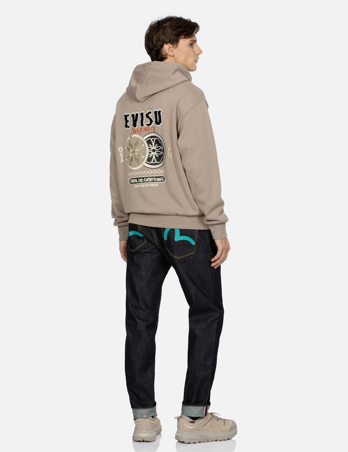 Seagull Print Carrot Fit Denim Jeans #2017 - 3