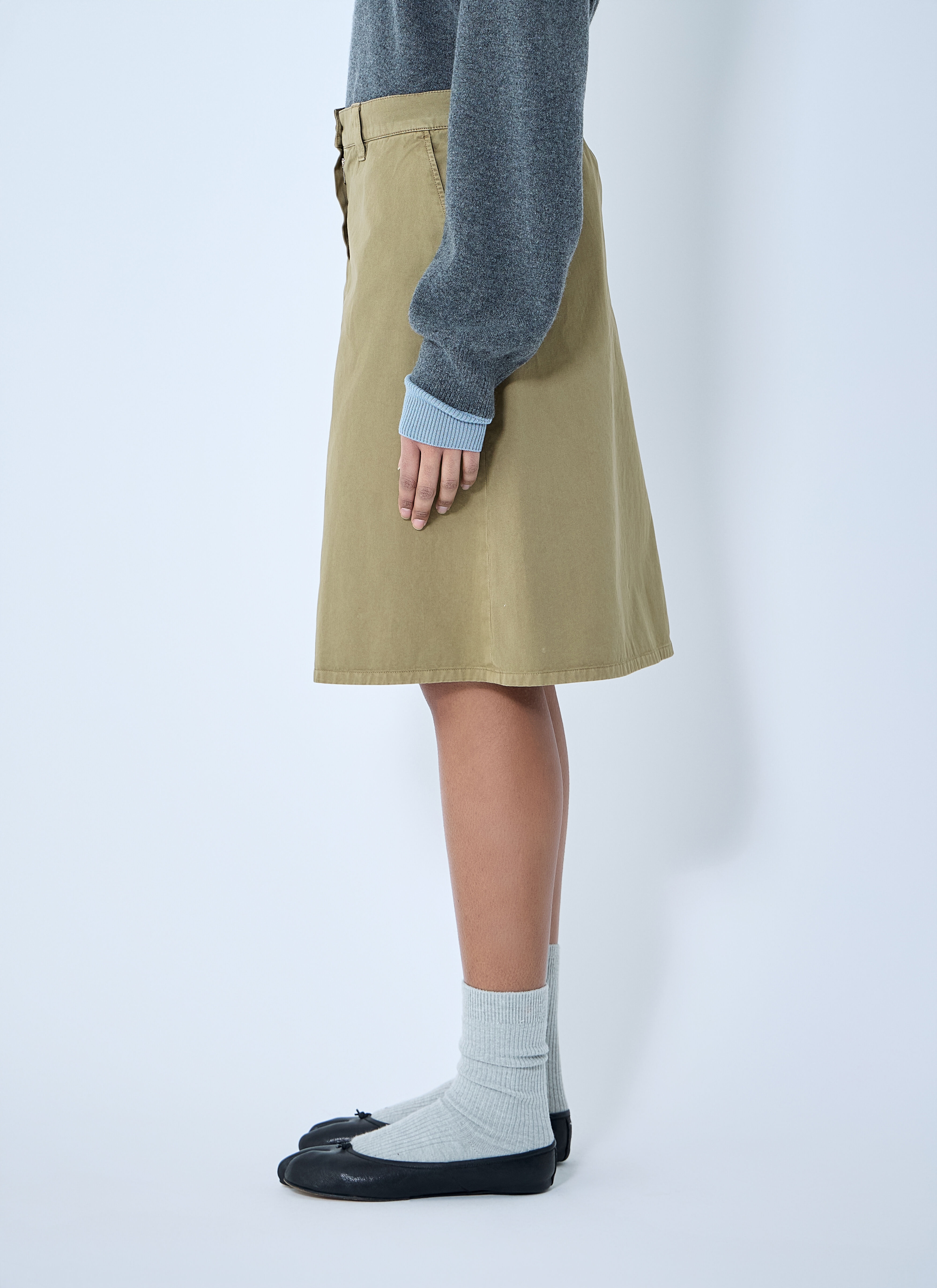 Garment-Dyed Skirt - 3